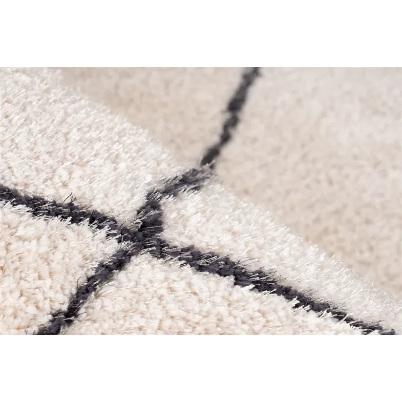 Carpet High Pile Retro Diamond Pattern Polyester Mix with Cotton Backing – Orlando 525 | Kayoom