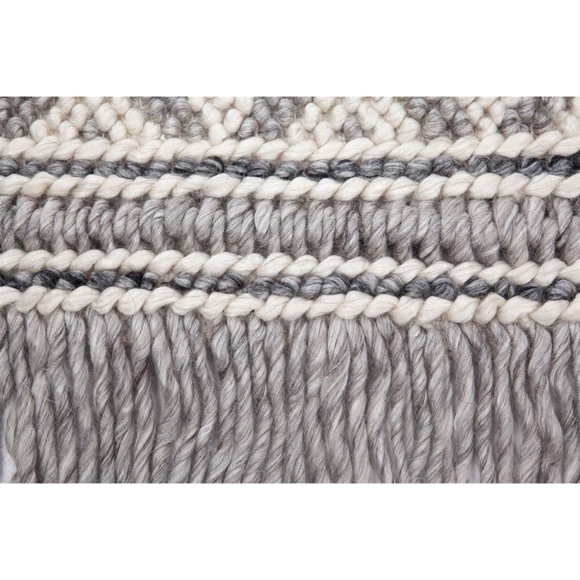 Rug – Hand-Woven Flatweave in Natural Tones with Fringes, Durable Cotton Backing, Easy-Care – Natura 410 | Kayoom
