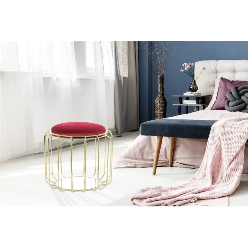 Tisch Samtbezug Spiegelglas - Oberfläche abnehmbares Oberteil – Comfortable 110 | Kayoom - Esszett Luxury | Stilvolles Wohnen mit Charakter