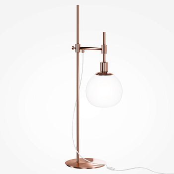 Tischleuchte Satinierter Glasdiffusor Messing - Metallrahmen & Modernes Design – Erich | Maytoni - Esszett Luxury | Stilvolles Wohnen mit Charakter