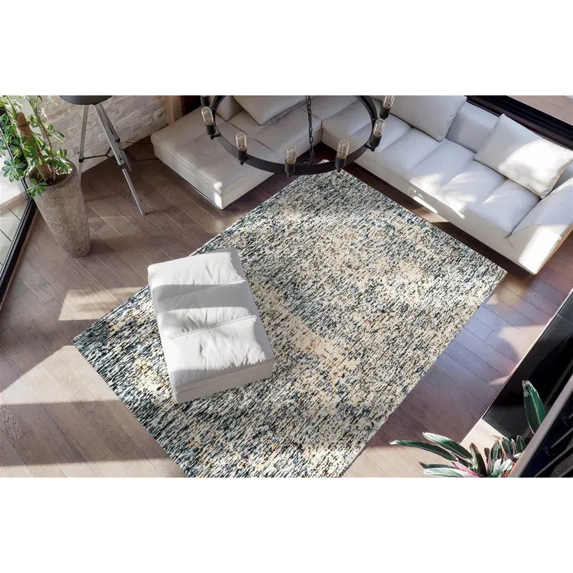 Teppich – Blau Beige, Antik-Look, Kurzflor, 170 cm - Puerto 125 | Kayoom