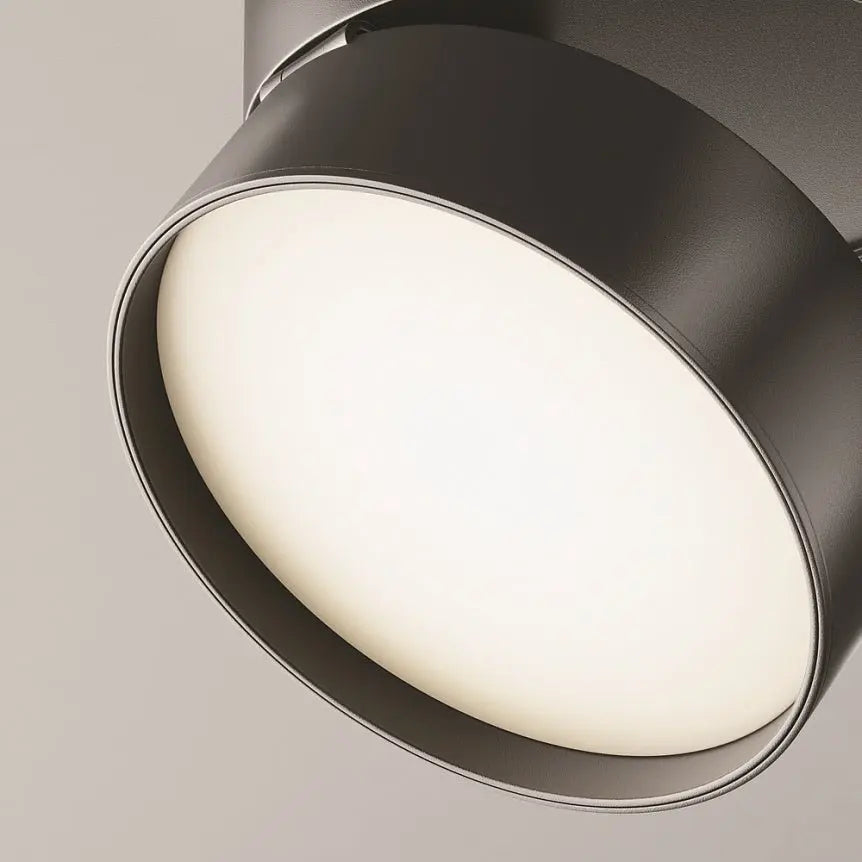 Deckenleuchte – Schwarzes Aluminium, 18 W Leistung, Ø12 cm, Neutralweiß - Onda | Maytoni