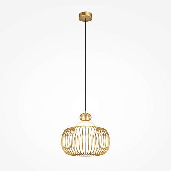 Pendelleuchte Mattgoldenes Finish & Weißer Glasdiffusor – Levitation | Maytoni - Esszett Luxury | Stilvolles Wohnen mit Charakter