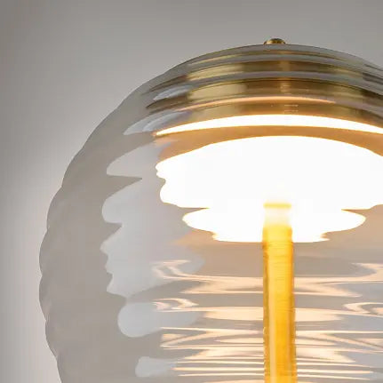Tischleuchte – Messingfarbenes Metall, Warmweiß, Ø200 mm, Integrierte LED - Mystic | Maytoni