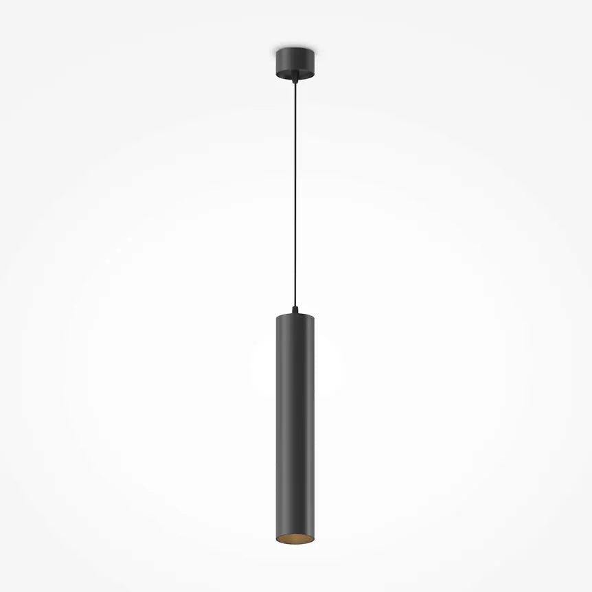 Pendant Light Black aluminum housing with 12W LED, 3000K color temperature, and 40° beam angle – Focus LED | Maytoni