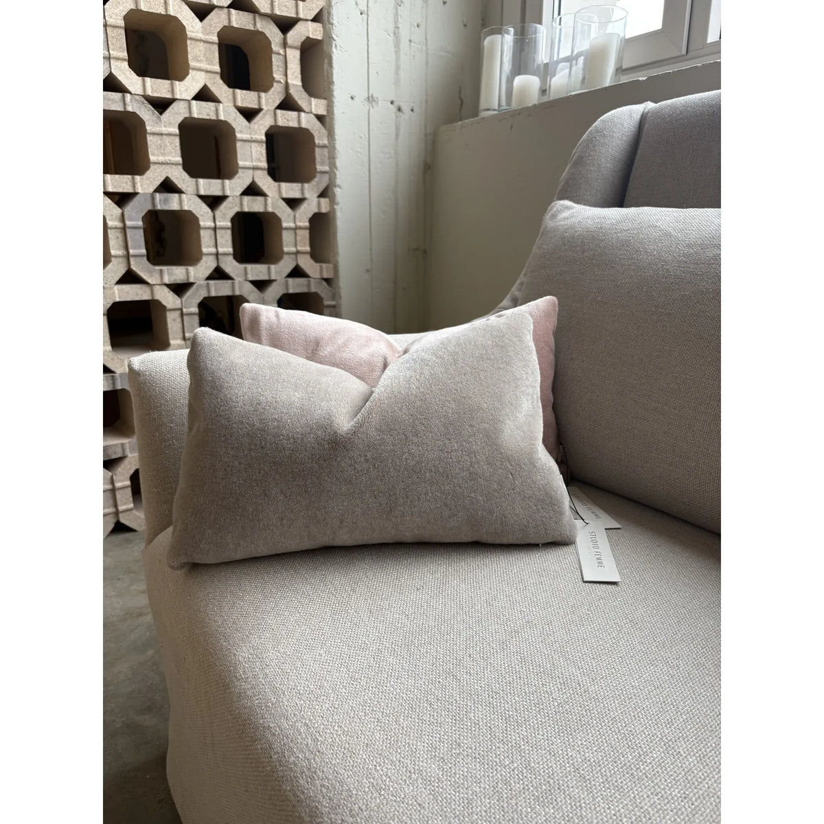 Cushion Cover – Mohair Velvet, Cradle to Cradle Bronze Certified, Recycled Polyester – Amy | Studio Femme Home