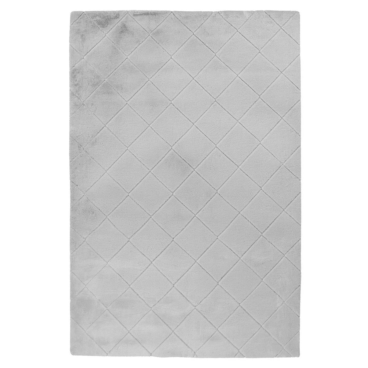 Teppich – Polyester Oberfläche, Geprägtes Muster, Graue Farbe, 200 x 290 cm - Imala 125 | Kayoom