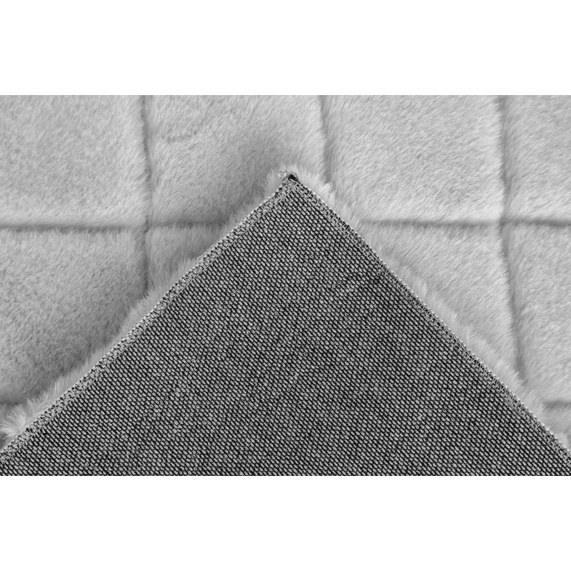 Teppich – Polyester Oberfläche, Geprägtes Muster, Graue Farbe, 200 x 290 cm - Imala 125 | Kayoom