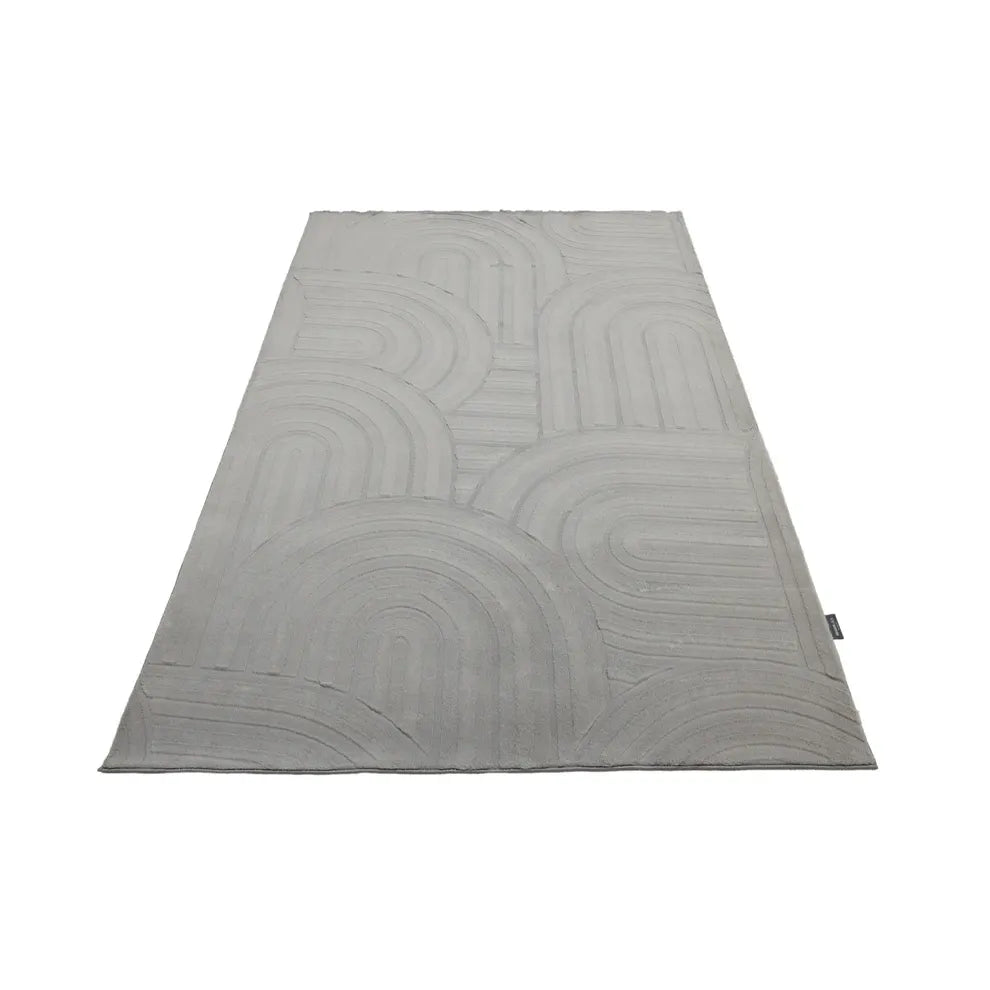 Teppich – Graue Farbe, Polyester Material, Weicher Komfort, 22 cm - Cosmic 526 | Kayoom