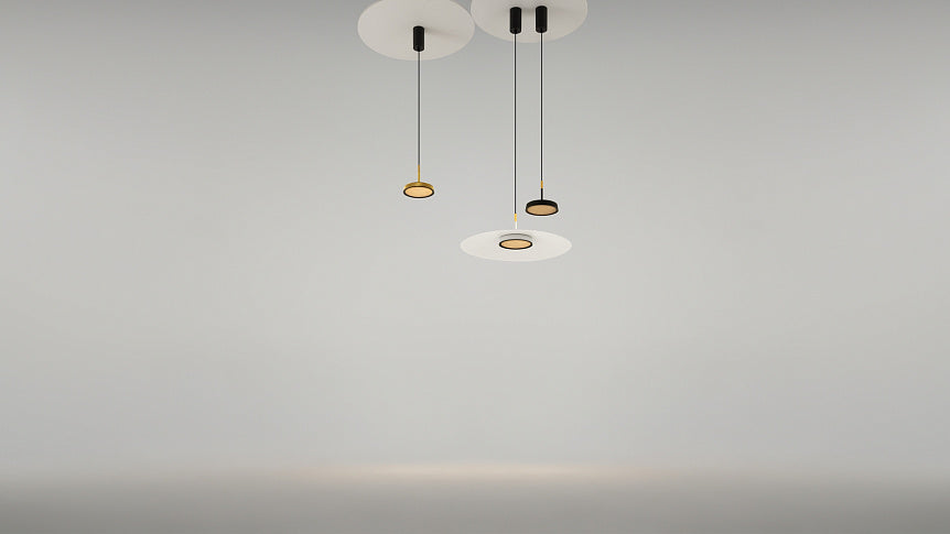 Pendelleuchte – Goldenes Finish, Aluminiumgehäuse, Warmweißes Licht - El | Maytoni