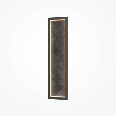 Wandleuchte Schwarz, Metallrahmen, Naturstein - Akzent, integrierte 55 W LED 3000 K – Orign | Maytoni - Esszett Luxury | Stilvolles Wohnen mit Charakter
