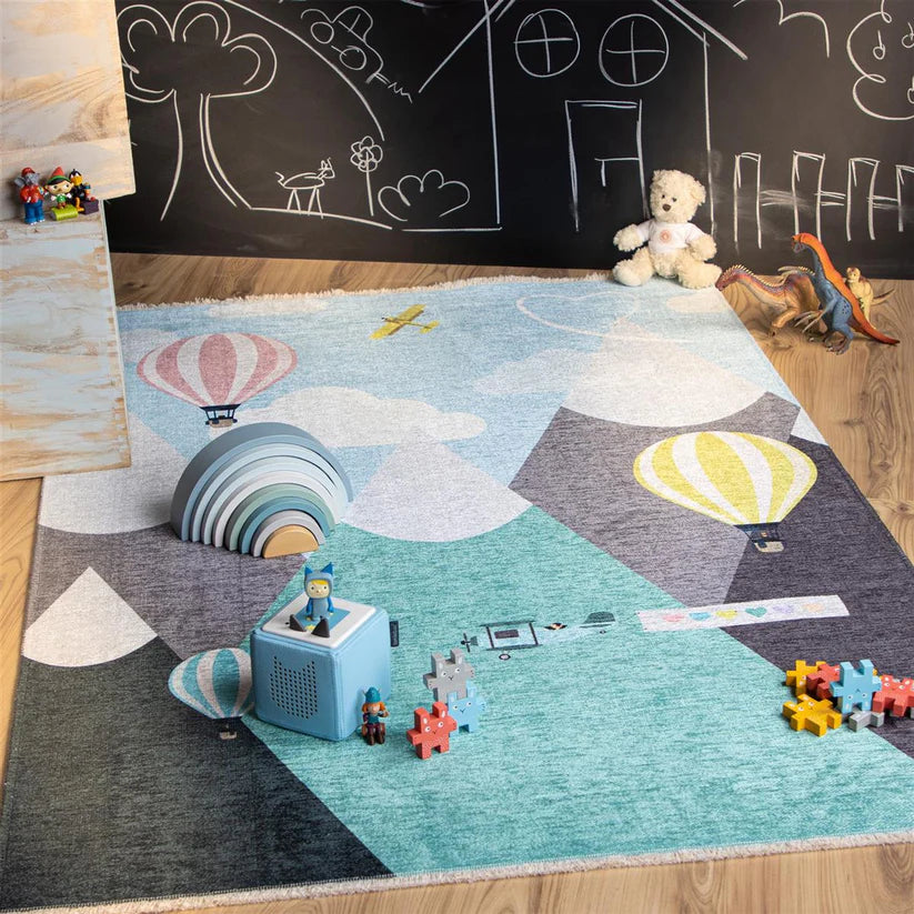 Carpet with Ball Pattern Fringed Look and Easy Care – My Greta 605 | Kayoom