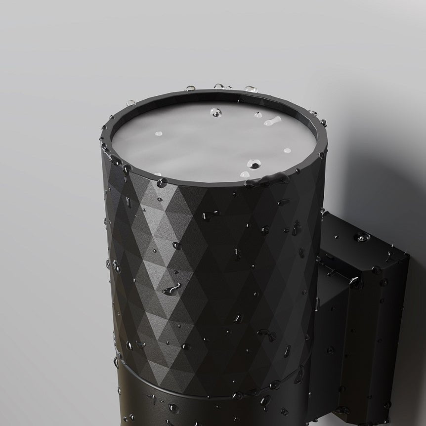Wandleuchte mit schwarzem Aluminiumgehäuse und versiegeltem Sicherheitsglas – Bowery | Maytoni - Esszett Luxury | Stilvolles Wohnen mit Charakter