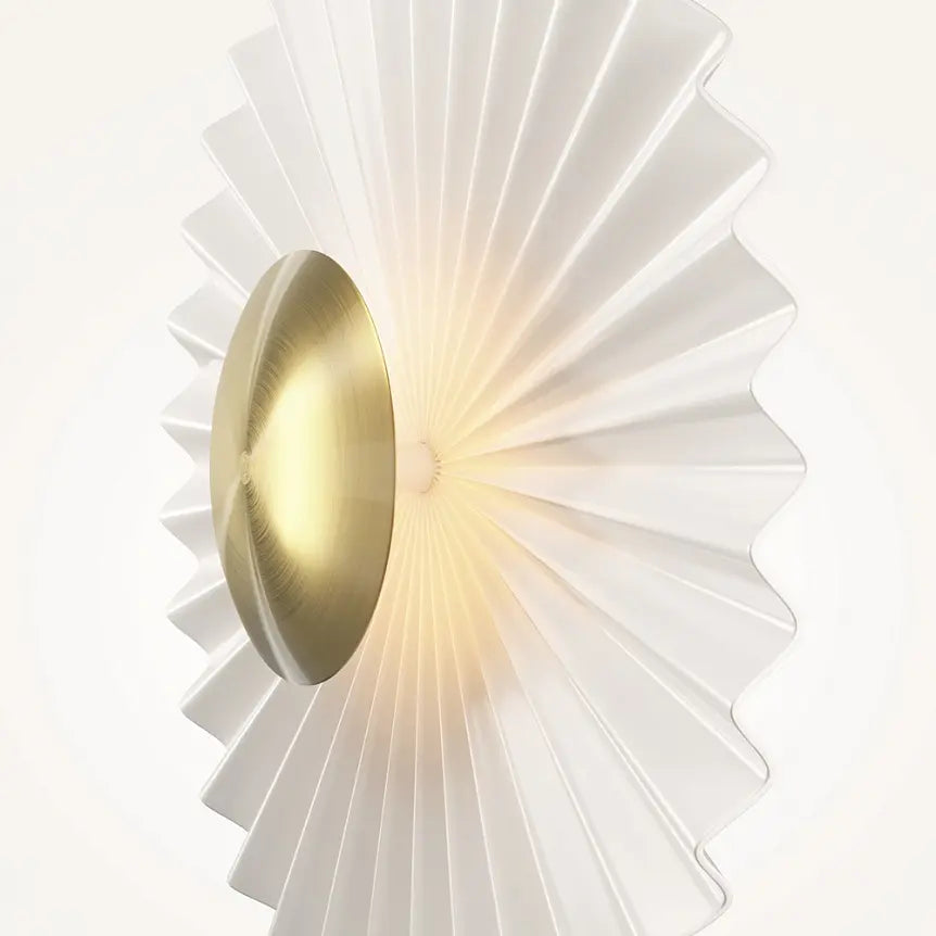 Wall light Brushed brass, glass shade, integrated LED - Fiore | Maytoni