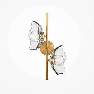 Wandleuchte Gebürstetes Messing, Metallrahmen, Gussglas - Akzent, modern – Miracle | Maytoni - Esszett Luxury | Stilvolles Wohnen mit Charakter