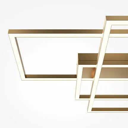 Deckenleuchte – Goldfarbenes Aluminium, 78 W Leistung, IP20 Schutzart, 78 cm Breite - Rida | Maytoni