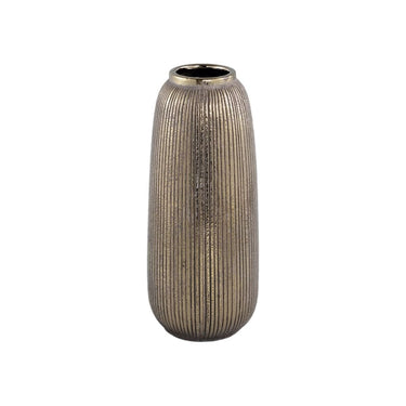 Keramiktopf - Avay Gold 13.5 x 13.5 x 32.0 cm von PTMD - Esszett Luxury | Stilvolles Wohnen mit Charakter