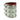 Keramiktopf - Delany 18.5 x 18.5 x 16.0 cm Weiss - Rot 1 von PTMD - Esszett Luxury | Stilvolles Wohnen mit Charakter