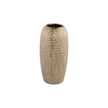 Keramiktopf - Helly Gold 13.0 x 13.0 x 26.5 cm von PTMD - Esszett Luxury | Stilvolles Wohnen mit Charakter