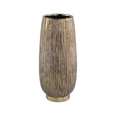 Keramiktopf - Junee Gold 15.0 x 15.0 x 33.5 cm von PTMD - Esszett Luxury | Stilvolles Wohnen mit Charakter