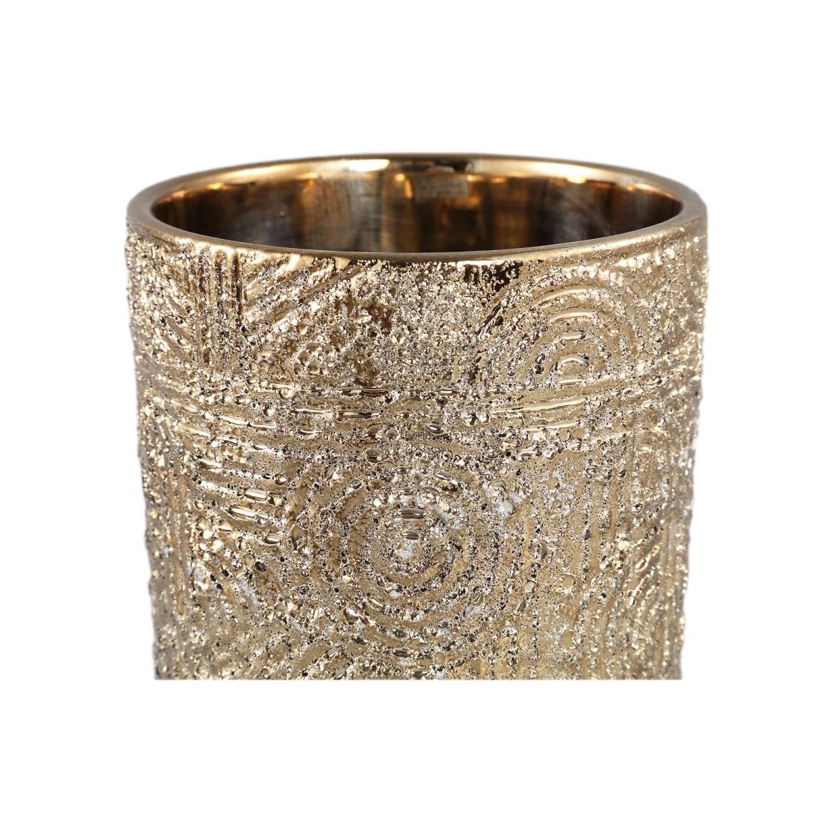 Keramiktopf - Rinah 14.0 x 14.0 x 19.0 cm Gold 1 von PTMD - Esszett Luxury | Stilvolles Wohnen mit Charakter