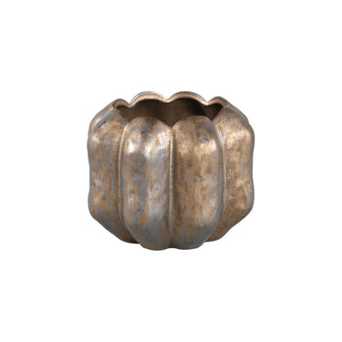 Keramiktopf - Seattle 18.0 x 18.0 x 15.0 cm Bronze 1 von PTMD - Esszett Luxury | Stilvolles Wohnen mit Charakter