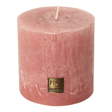 Kerze - Rustic 10x10 Blush Pink von PTMD - Esszett Luxury | Stilvolles Wohnen mit Charakter