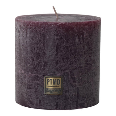 Kerze - Rustic 10x10 Bordeaux von PTMD - Esszett Luxury | Stilvolles Wohnen mit Charakter