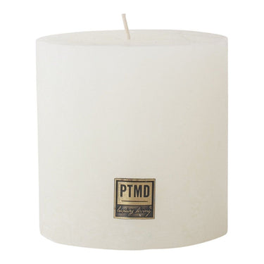 Kerze - Rustic 10x10 Hot White von PTMD - Esszett Luxury | Stilvolles Wohnen mit Charakter