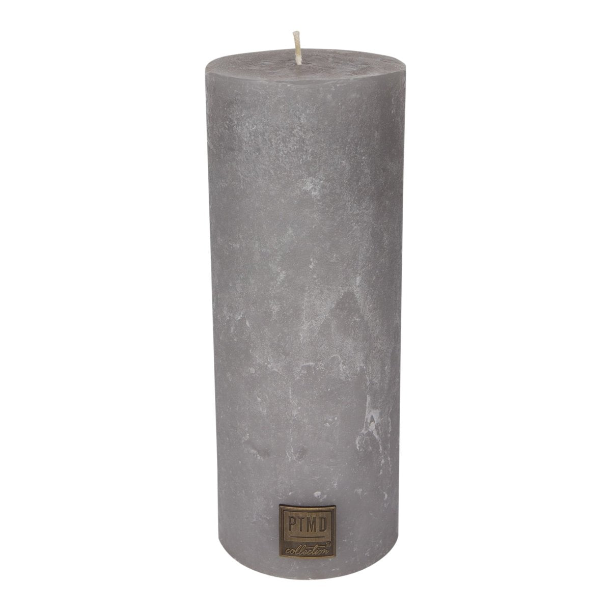 Kerze - Rustic 18x7 Suede Grey von PTMD - Esszett Luxury | Stilvolles Wohnen mit Charakter