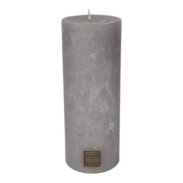 Kerze - Rustic 18x7 Suede Grey von PTMD - Esszett Luxury | Stilvolles Wohnen mit Charakter