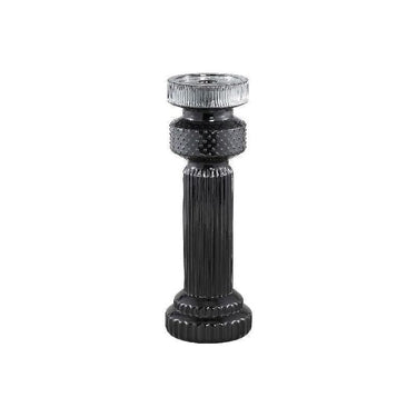 Kerzenhalter - Fadri Black glass M von PTMD - Esszett Luxury | Stilvolles Wohnen mit Charakter