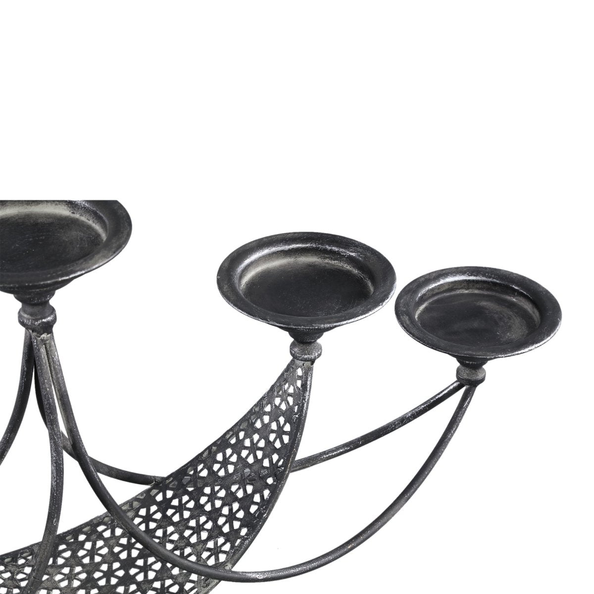 Kerzenhalter - Zicca Grey iron von PTMD - Esszett Luxury | Stilvolles Wohnen mit Charakter