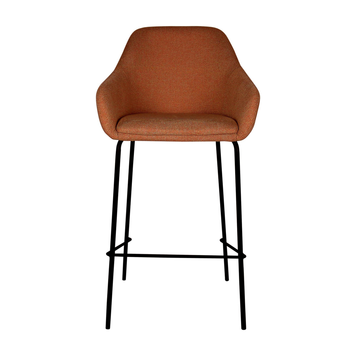 Barstuhl – Texturstoff, Metall Gestell, Armlehne Design, Terra - Suus | Kick