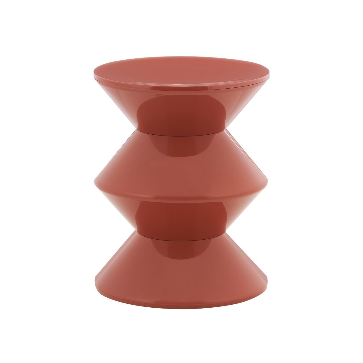 Beistelltisch – Kunststoff Material, Organisches Design, Rote Farbe - Lotus | Kick Collection