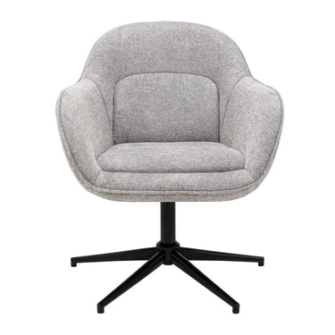 Drehsessel Strukturstoff & 360° drehbarer Fuß – Lux | Kick Collection - Esszett Luxury | Stilvolles Wohnen mit Charakter