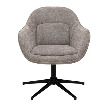 Drehsessel Strukturstoffbezug & 360° drehbarer Fuß – Lux | Kick Collection - Esszett Luxury | Stilvolles Wohnen mit Charakter