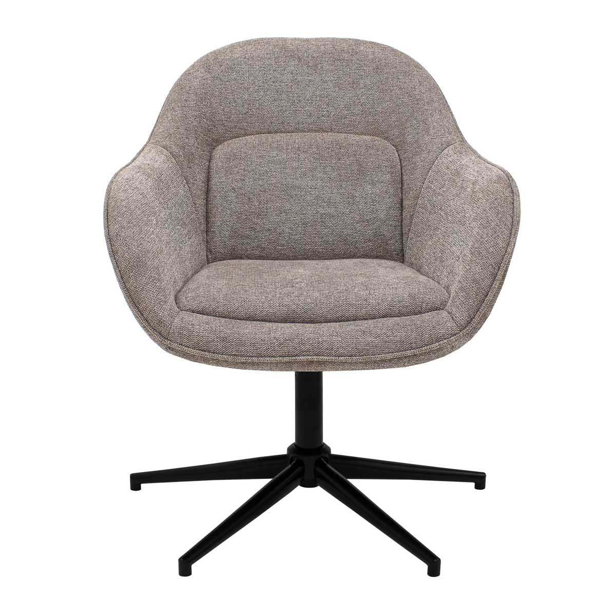 Swivel Chair – Fabric Texture, Padded Quilting, 360° Swivel Function – Lux | Kick Collection