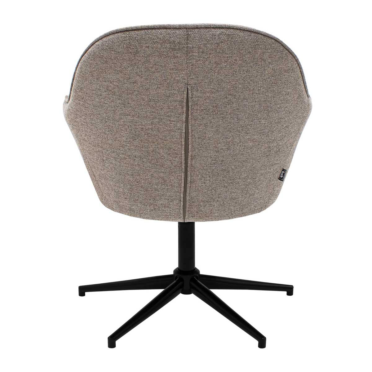 Swivel Chair – Fabric Texture, Padded Quilting, 360° Swivel Function – Lux | Kick Collection