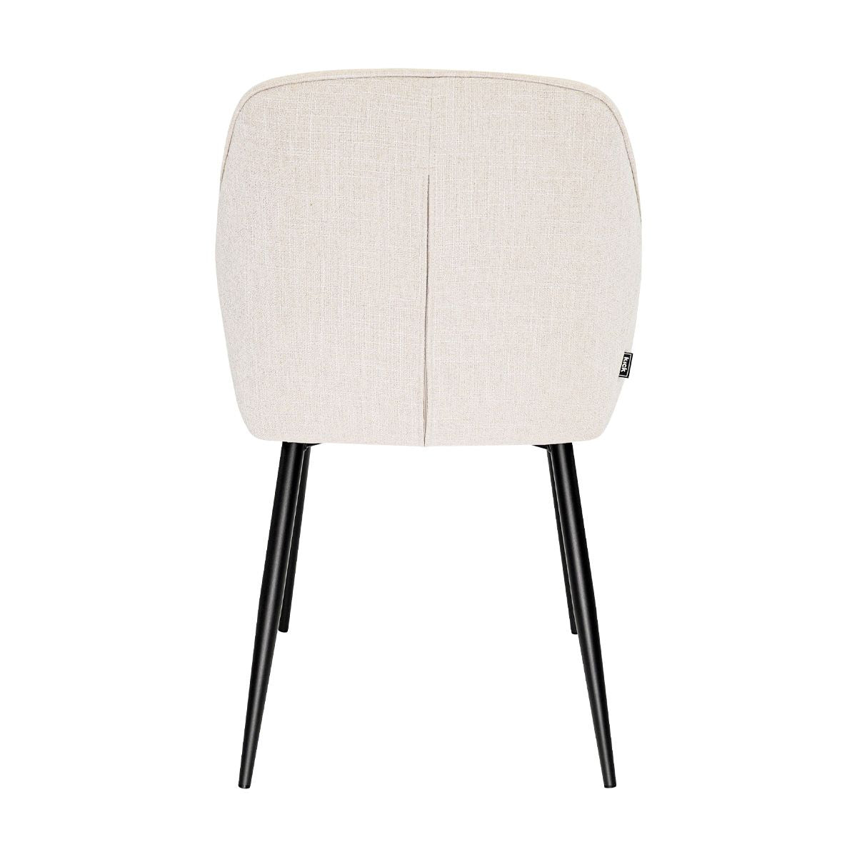 Dining Chair - Armrests, Champagne Textured Fabric & Diamond Quilting - Jip | Kick Collection