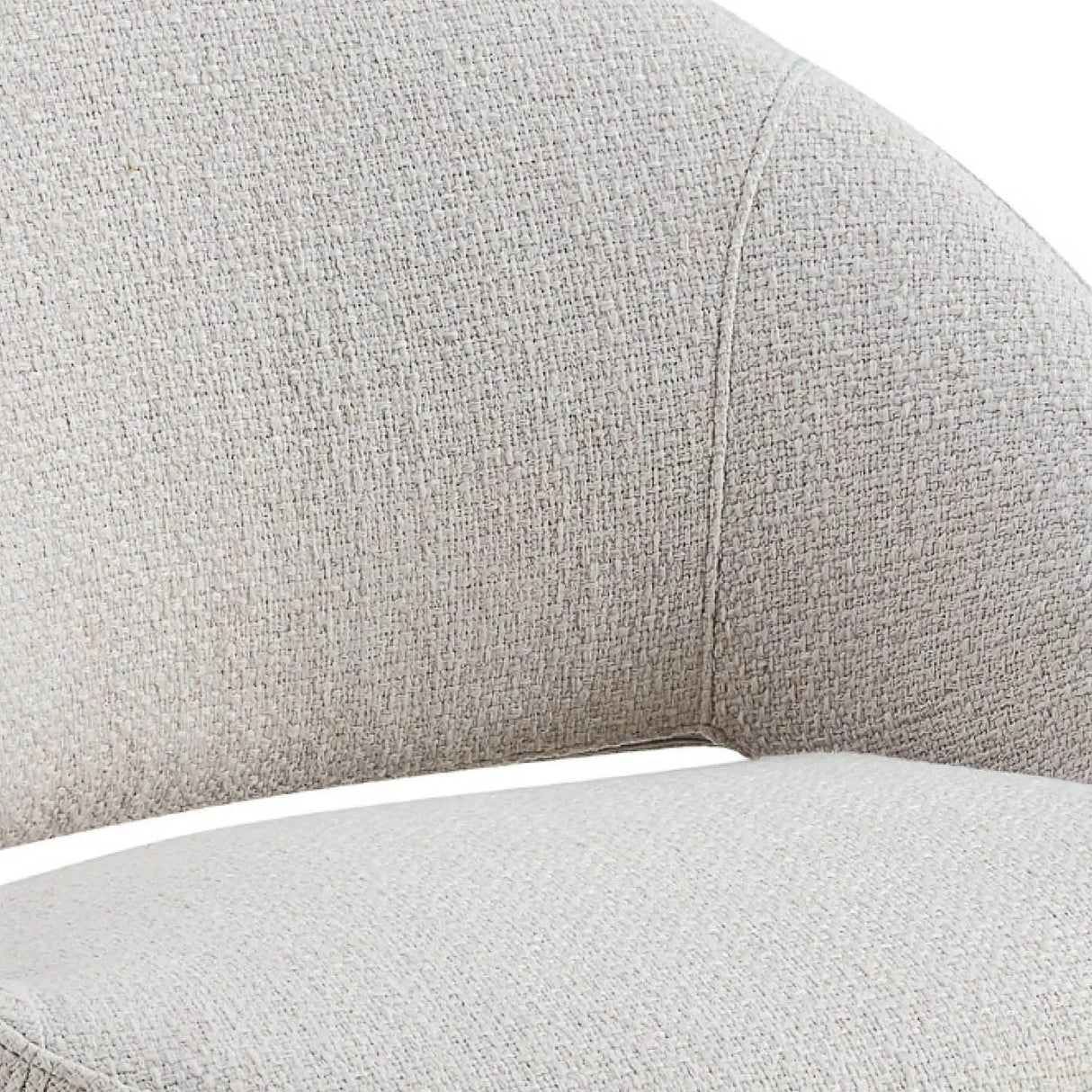 Esszimmerstuhl – Texture Stoff, Rückenöffnung, Weiße Farbe - Job | Kick Collection
