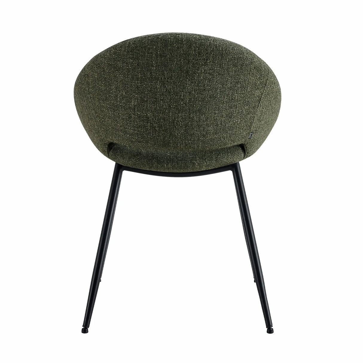 Esszimmerstuhl – Texture Stoff, Rückenöffnung, Grüne Farbe - Job | Kick Collection