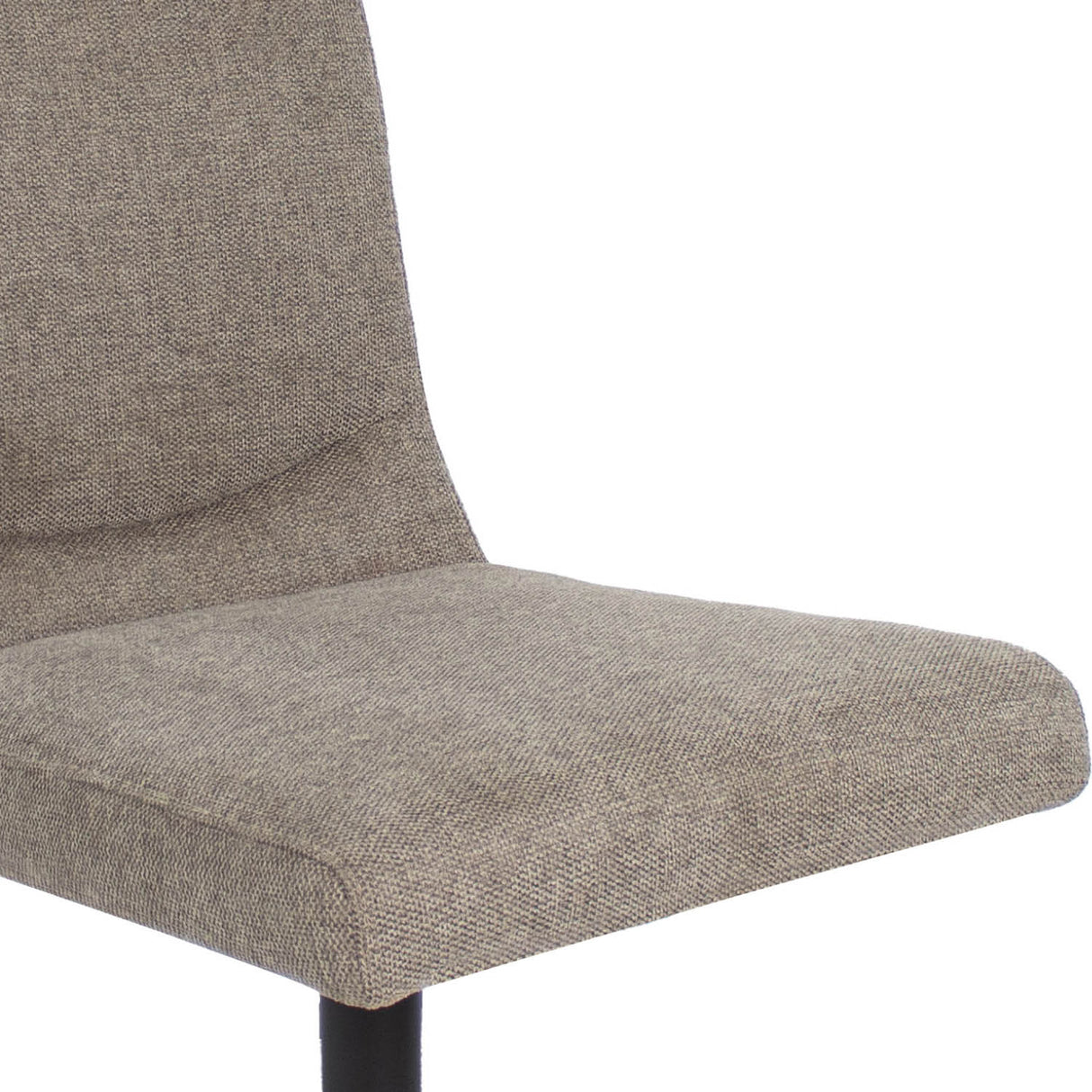 Drehstuhl – Texturstoff, Metallrahmen, 360° Drehfunktion, Taupe - Sam | Kick