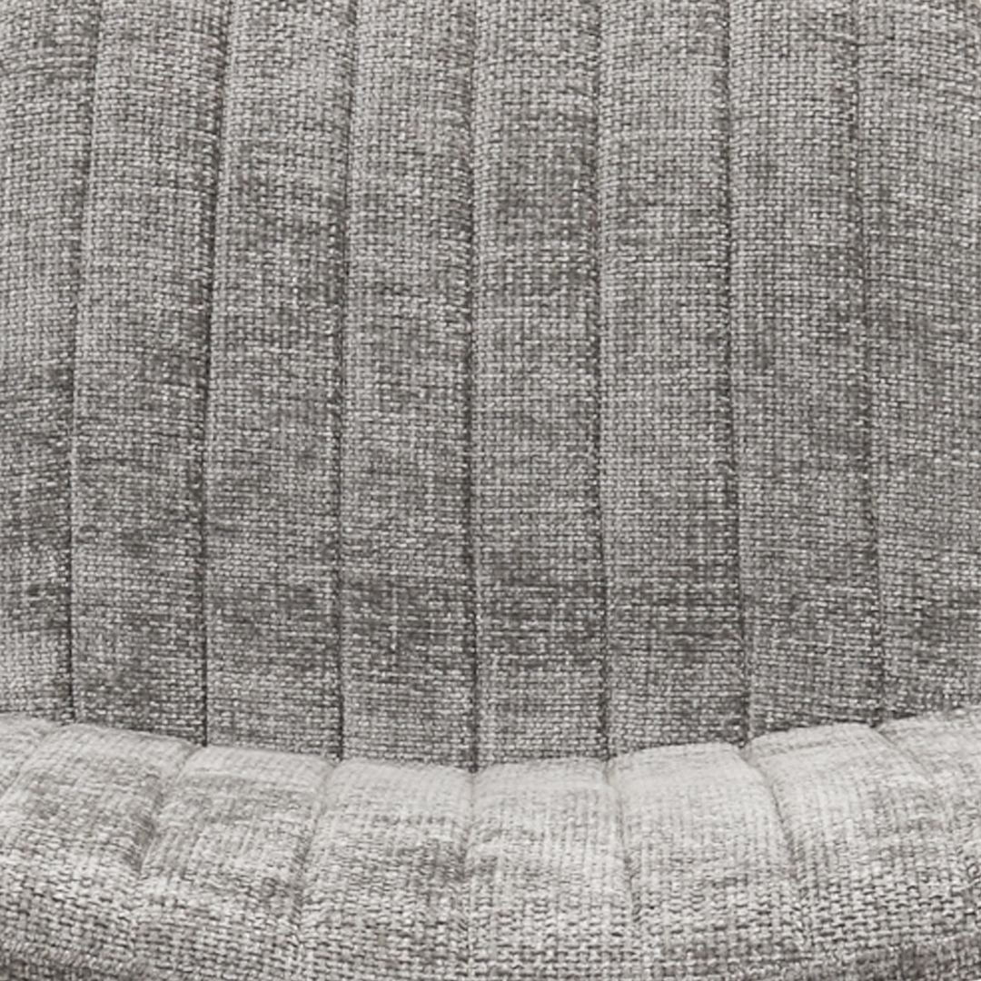Sessel – Chenille Stoff, Metallgestell, Graue Farbe - James | Kick Collection