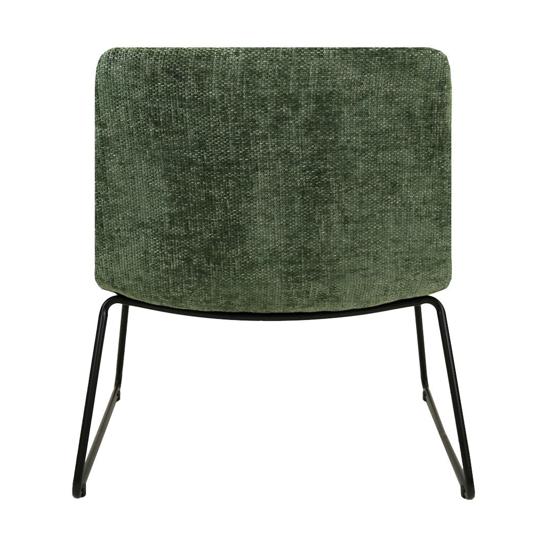 Armchair – Chenille Fabric, Metal Frame, Swivel – James | Kick Collection