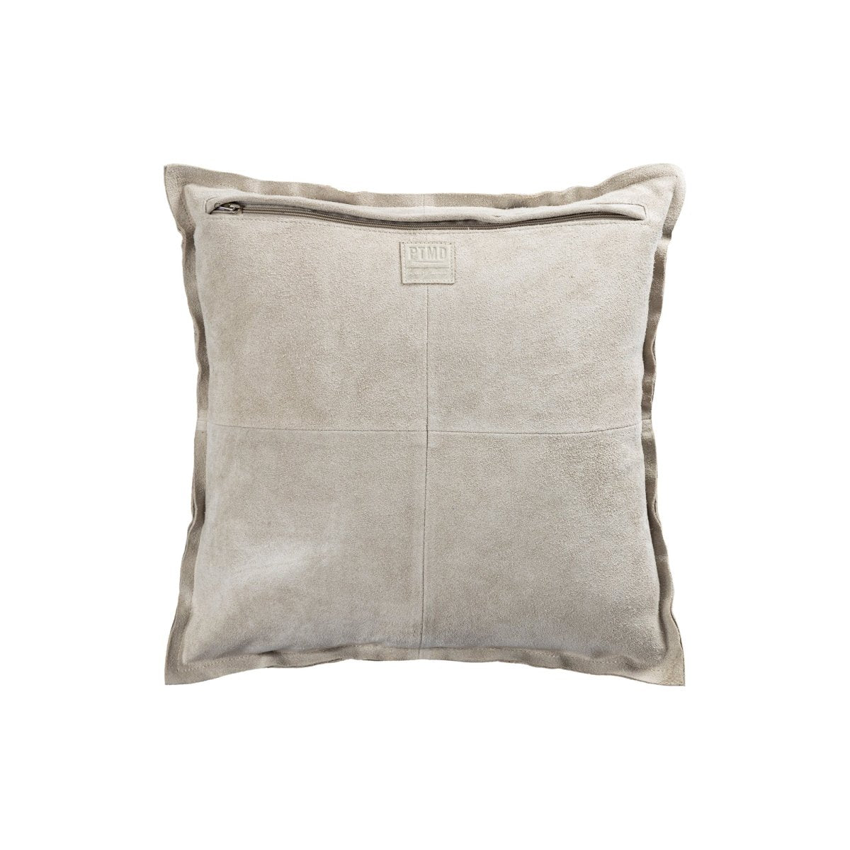 Kissen - Cobie 45.0 x 8.0 x 45.0 cm Grau 1 von PTMD - Esszett Luxury | Stilvolles Wohnen mit Charakter