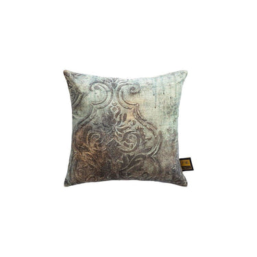 Kissen - Sherdi Blue cotton velvet cushion Quadrat (45 x 45 cm) von PTMD - Esszett Luxury | Stilvolles Wohnen mit Charakter