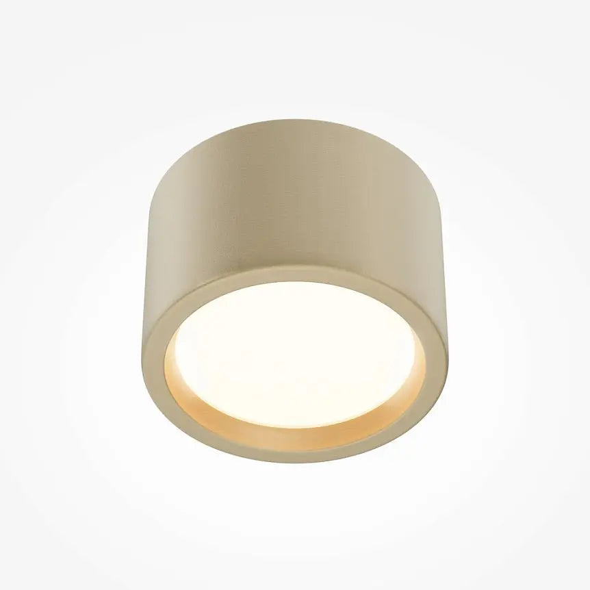 Ceiling light with matte gold finish integrated LED and IP44 protection – Hydra | Maytoni
