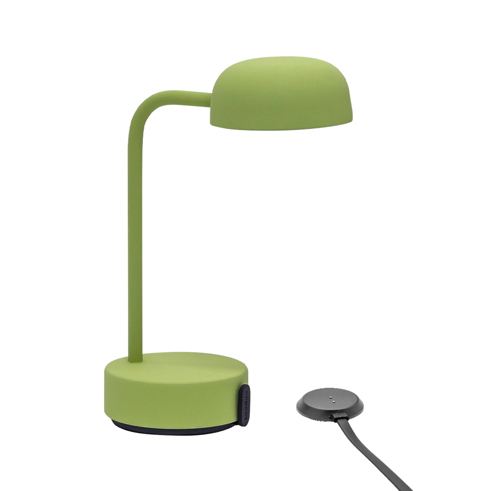 LED-Tischleuchte in Moss mit dimmbarer Beleuchtung, kabellosem Design und wiederaufladbarem Akku – Fokus | Kooduu
