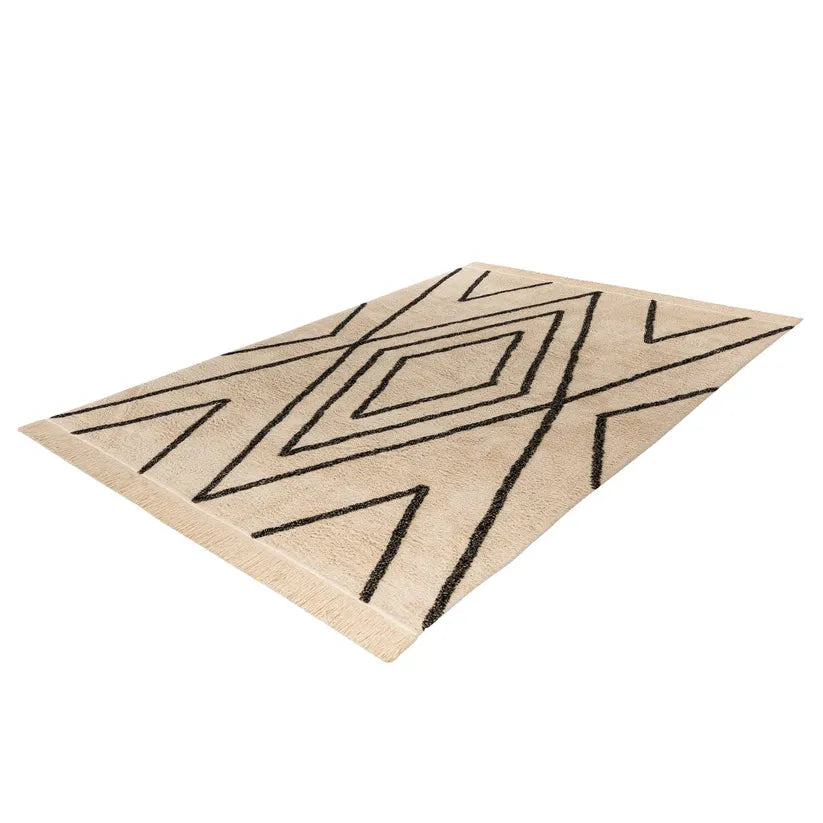 Cotton rug with geometric design - Mylen 525| Kayoom